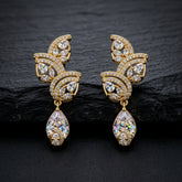 Elegant Crystal Drop Earrings (ERG-GLD-015)