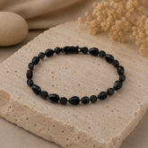 Midnight Elegance Crystal Bracelet (BRLT-BLK-003)