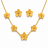 Golden Blossom Jewelry Set (NECBR-GLD-006)