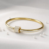 Sparkle Gold Crystal Bangle (BNGL-GLD-001)