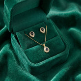 Emerald Elegance Jewelry Set (NEC-BLK-010)