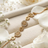 Golden Harmony Luxe Bracelet (BRLT-GLD-007)