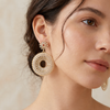 Golden Aura Sunburst Earrings (ERG-GLD-001)