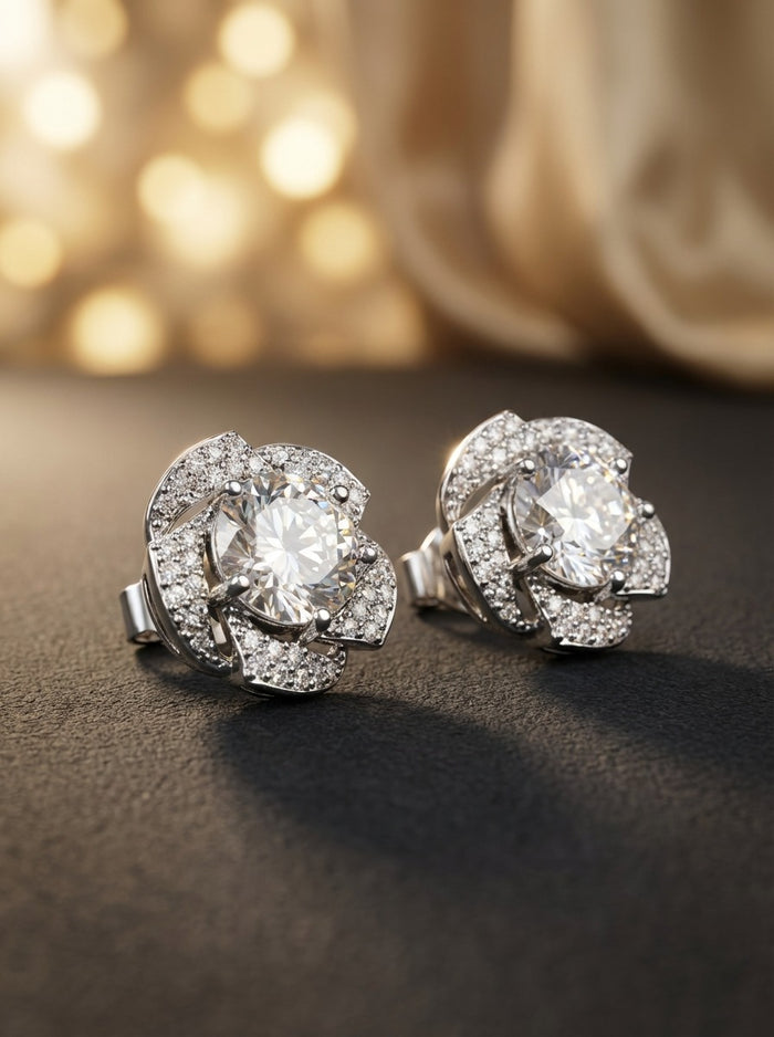 Sandstone Elegance Earrings (ERG-SLV-020)