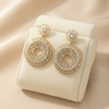 Golden Aura Sunburst Earrings (ERG-GLD-001)