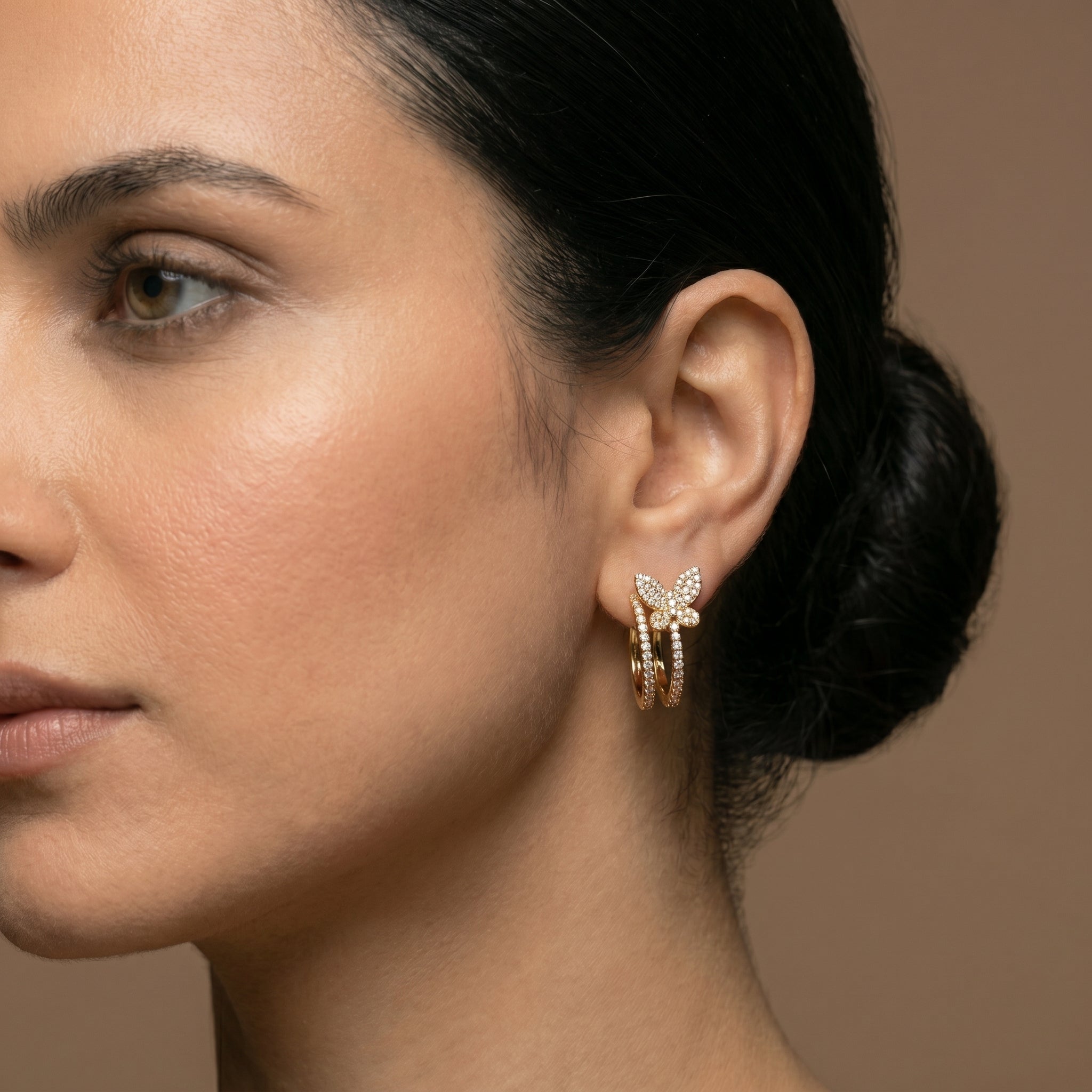 Golden Bloom Diamond Earrings (ERG-GLD-014)