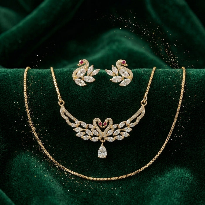 Regal Blossom Statement Necklace Set