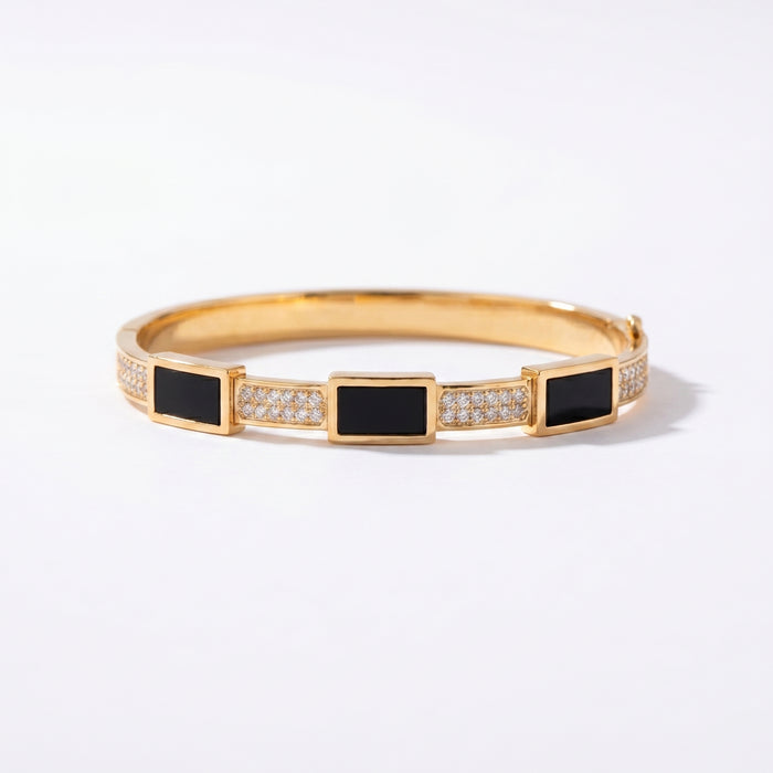 Midnight Elegance Bangle (BNGL-GLDB-006)