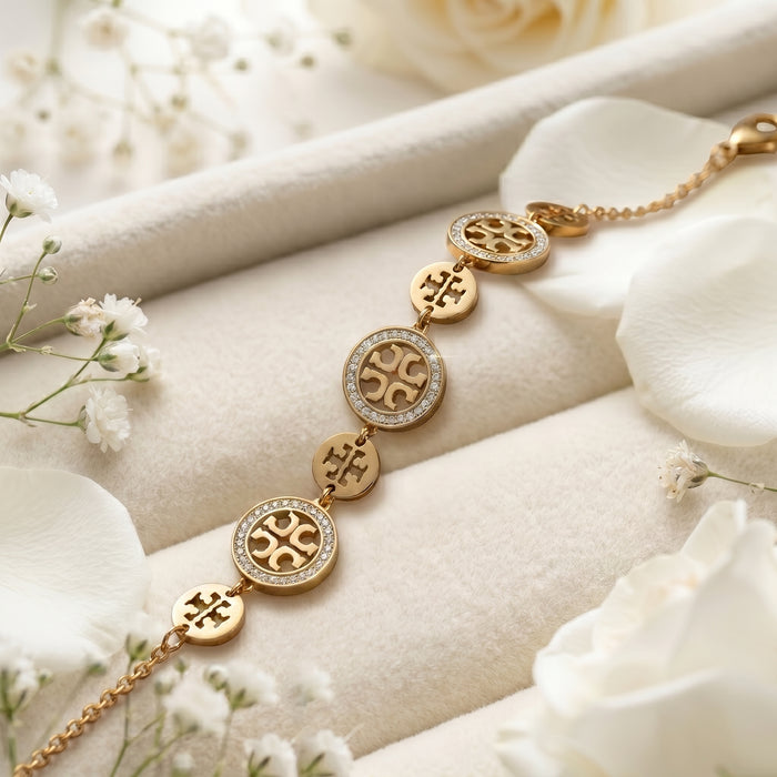 Golden Harmony Luxe Bracelet (BRLT-GLD-007)